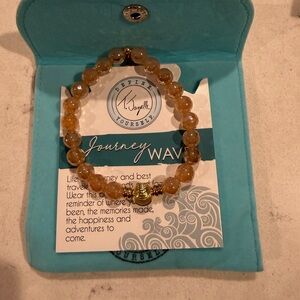 Joseph Journey Wave Beaded Gold Bracelet